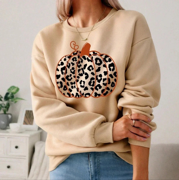 Simple Casual Pumpkin & Leopard - Picture 2 of 7